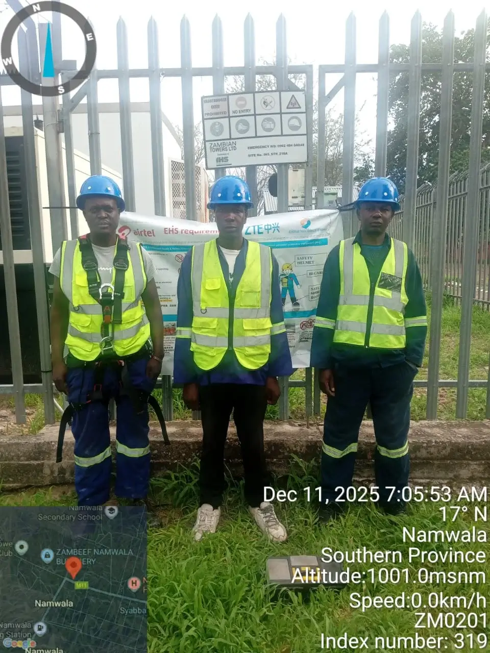 Field Teams & Safety field photo from the ZTE / Airtel MW Backhaul project